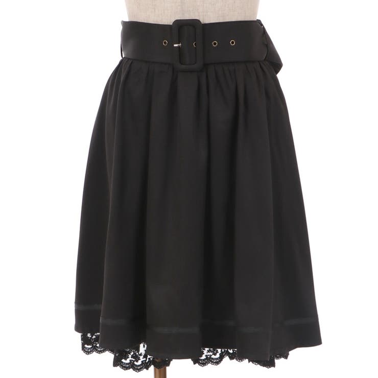 ベルト付クラシカルスカート[品番：IGAW0004150]｜axes femme