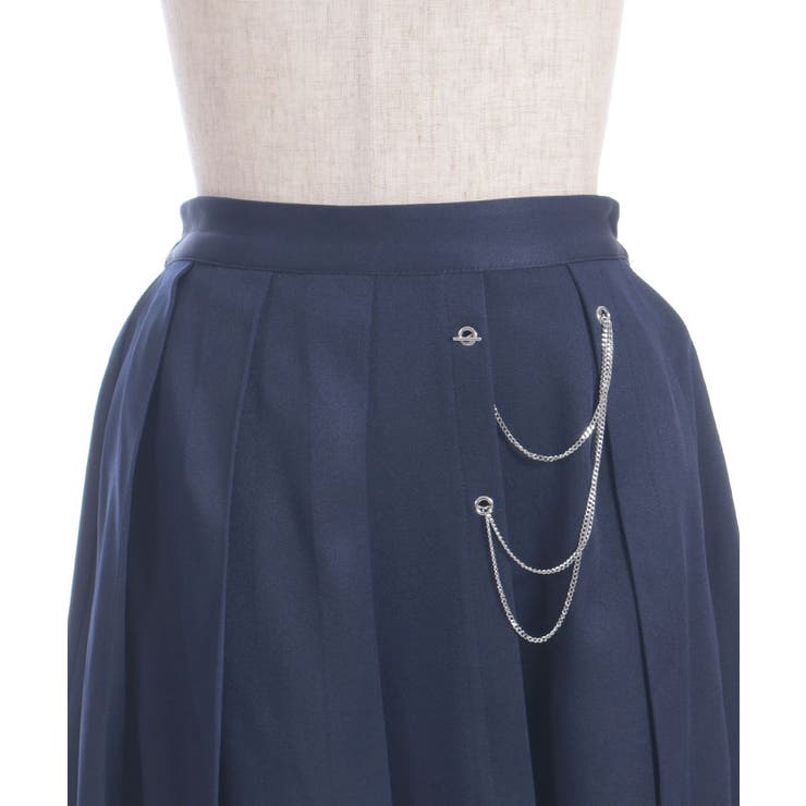 ダブルチェーンプリーツスカート | axes femme | 詳細画像10 