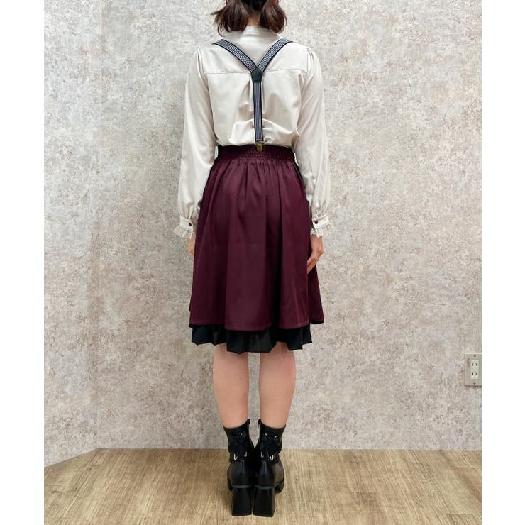 サスペンダー付プリーツスカート[品番：IGAW0004420]｜axes  femme（アクシーズファム）のレディースファッション通販｜SHOPLIST（ショップリスト）