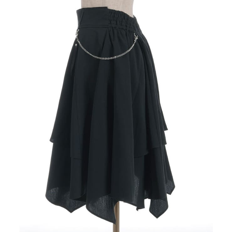 チェーンリボン付イレヘムスカート | axes femme | 詳細画像17 