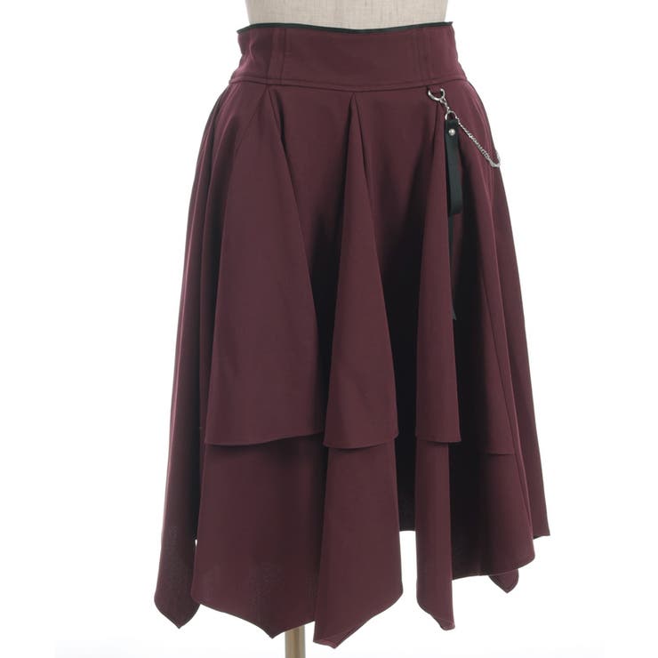 チェーンリボン付イレヘムスカート | axes femme | 詳細画像9 