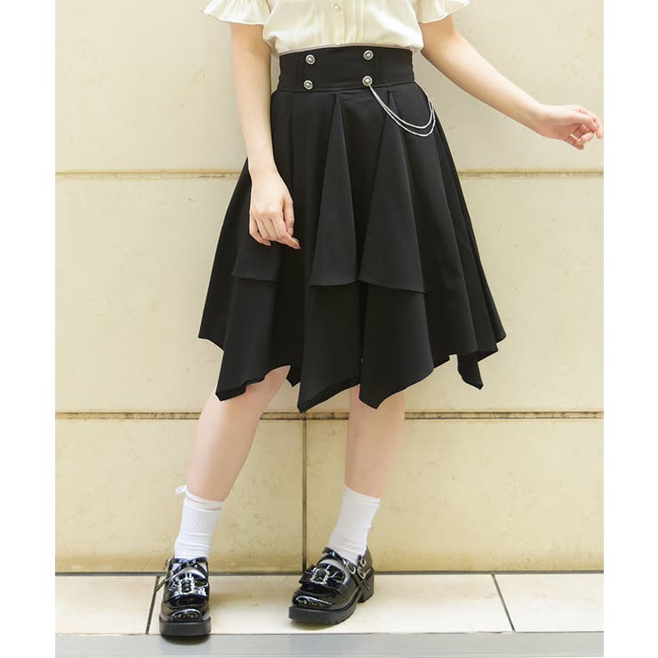 チェーン付イレヘムスカート | axes femme | 詳細画像6 