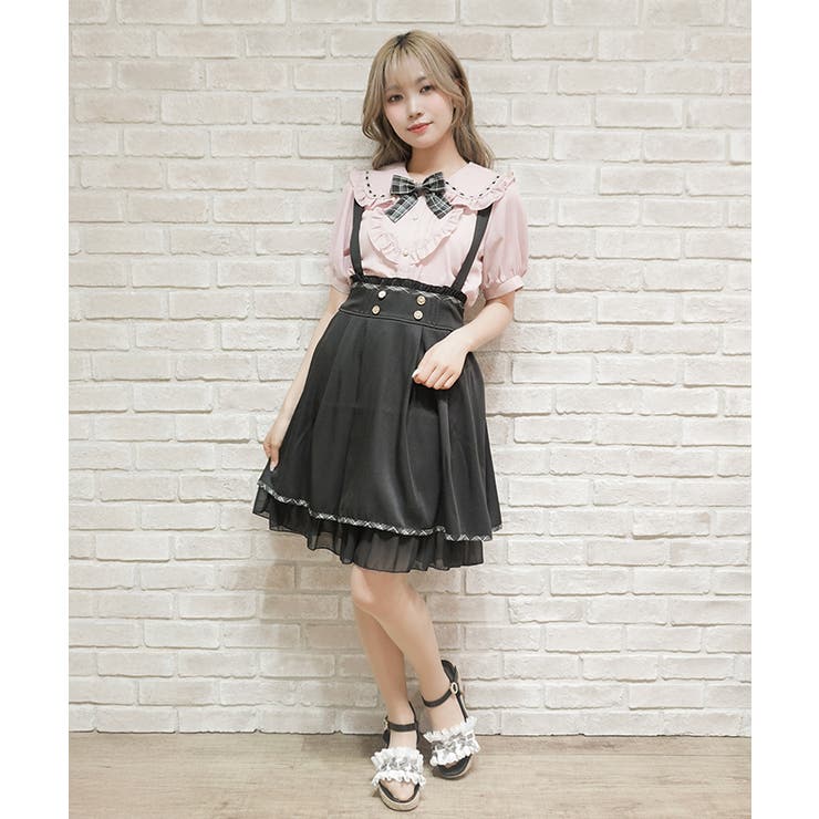 サス付きバックフリルスカート[品番：IGAW0008034]｜axes femme