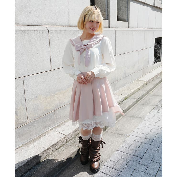 イレヘムプリーツミドルスカート | axes femme | 詳細画像14 