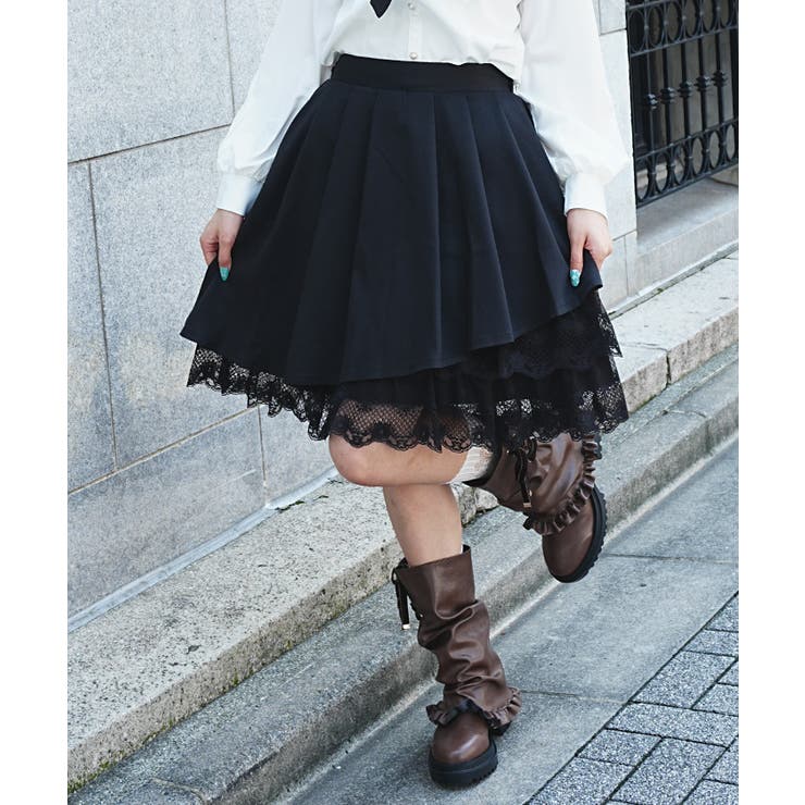 イレヘムプリーツミドルスカート | axes femme | 詳細画像5 