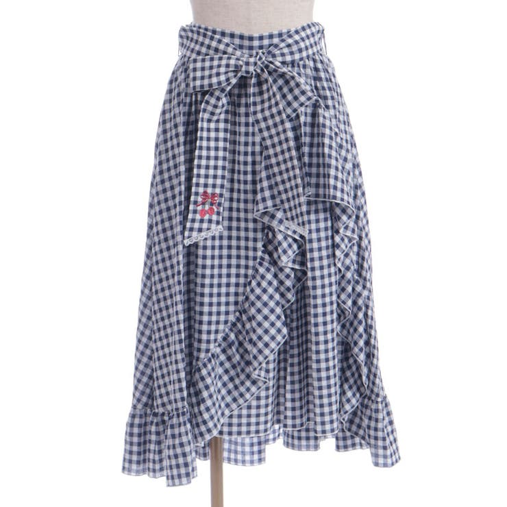 チェリー刺繍チェックスカート | axes femme | 詳細画像13 