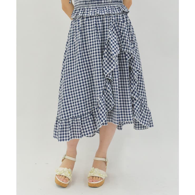 チェリー刺繍チェックスカート | axes femme | 詳細画像7 