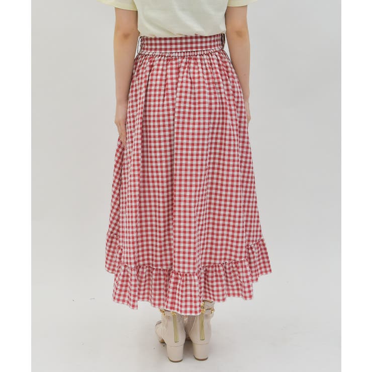 チェリー刺繍チェックスカート | axes femme | 詳細画像9 