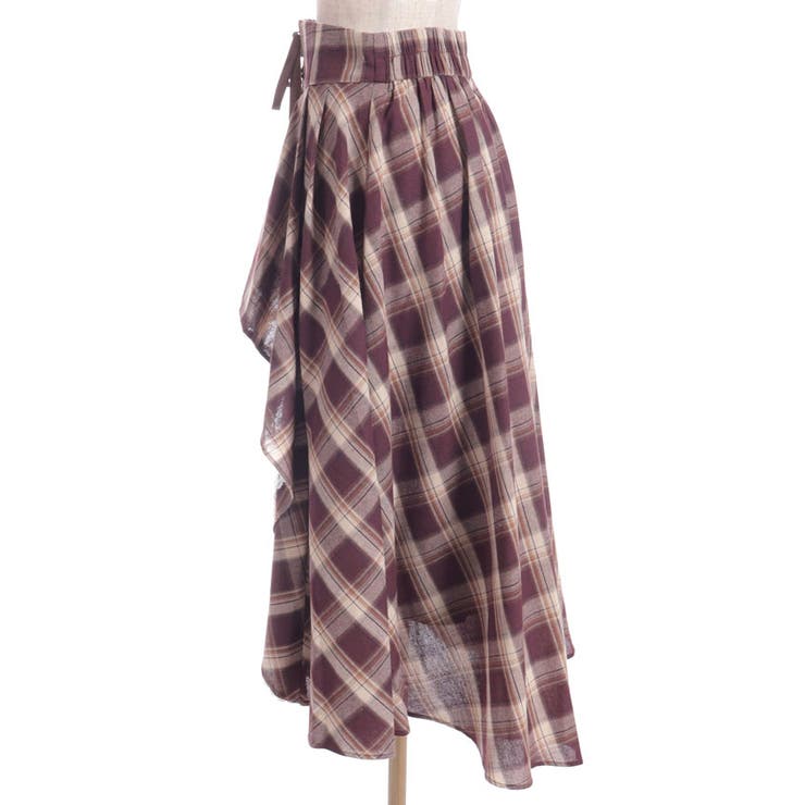 チェック柄レースフリルスカート | axes femme | 詳細画像13 