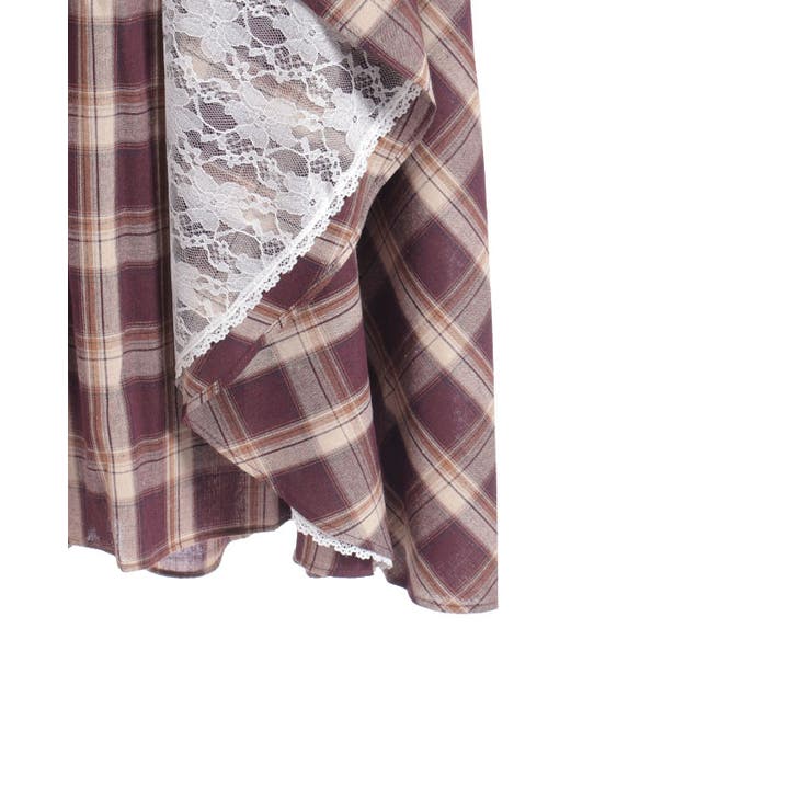 チェック柄レースフリルスカート | axes femme | 詳細画像15 