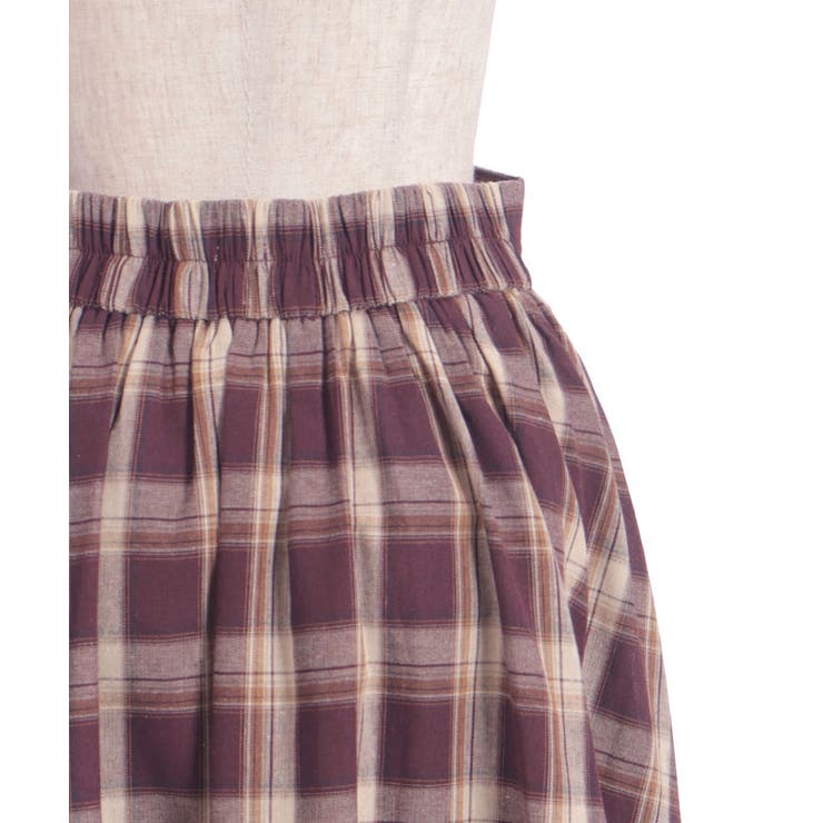 チェック柄レースフリルスカート | axes femme | 詳細画像17 