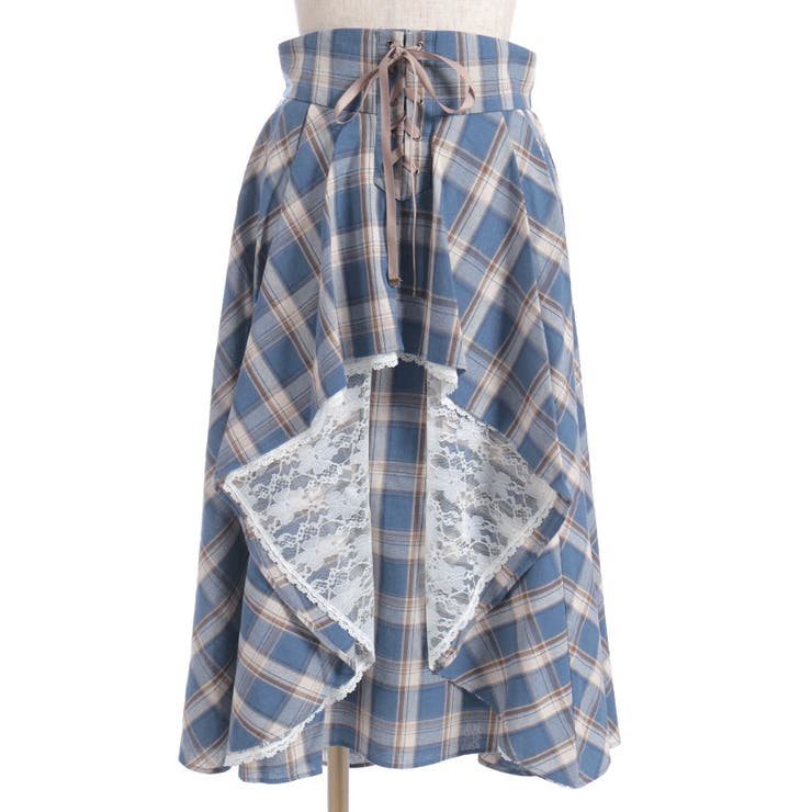 チェック柄レースフリルスカート | axes femme | 詳細画像19 