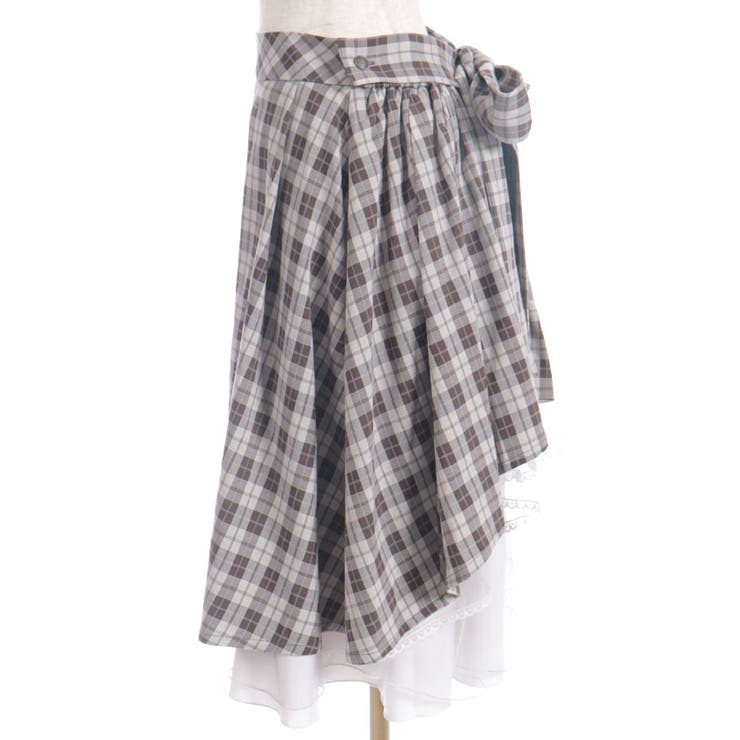 バックフリルミドルスカート | axes femme | 詳細画像16 