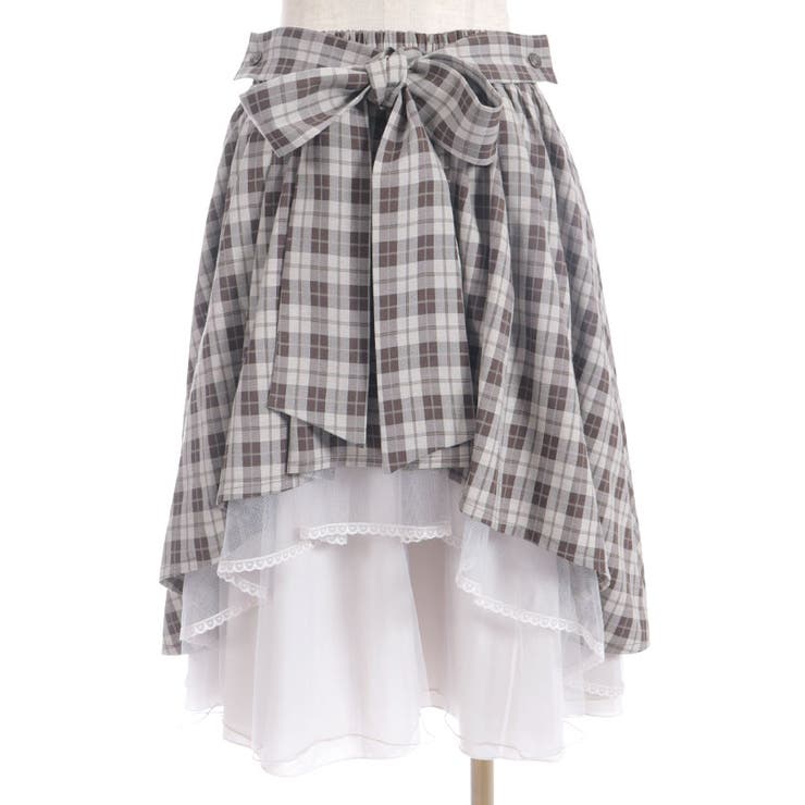 バックフリルミドルスカート | axes femme | 詳細画像17 