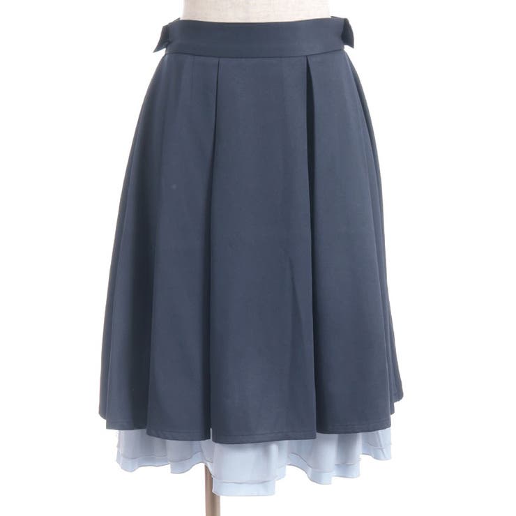 バックフリルミドルスカート[品番：IGAW0006651]｜axes femme