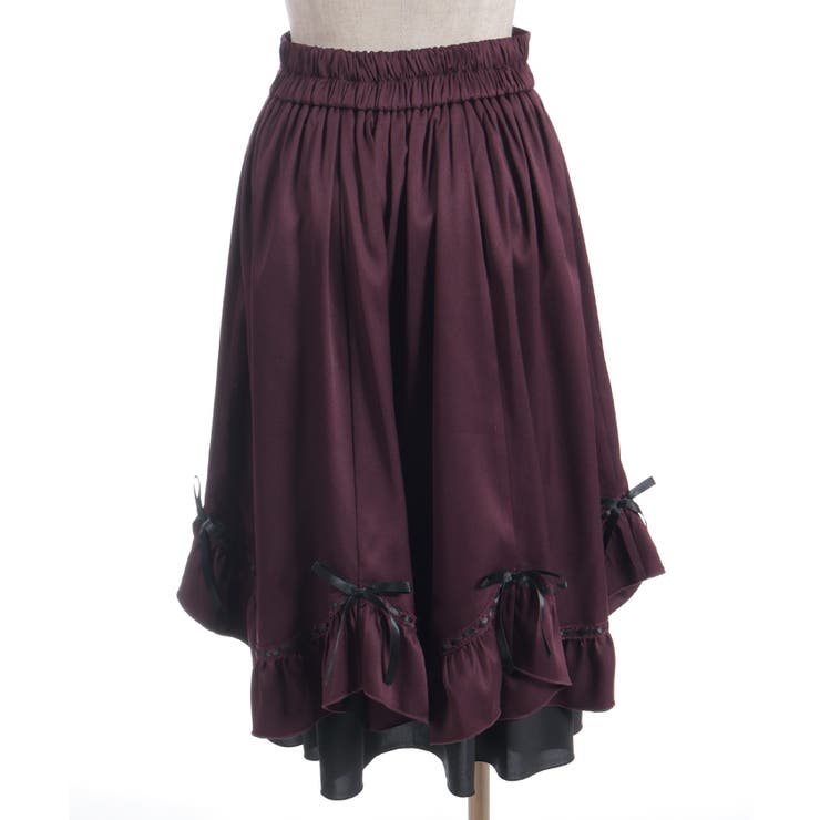 ハシゴレース×リボン配色スカート | axes femme | 詳細画像16 