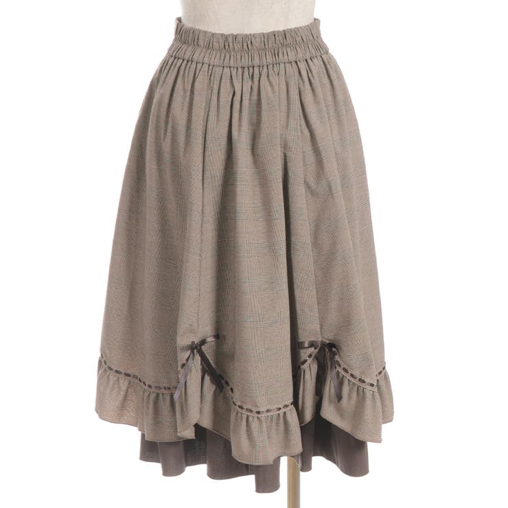 ハシゴレース×リボン配色スカート | axes femme | 詳細画像21 