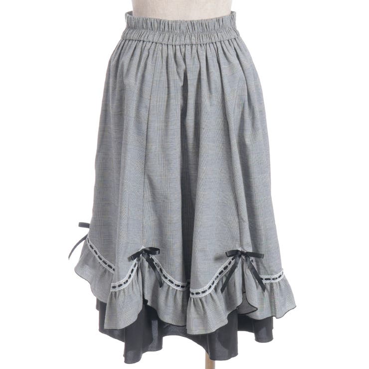 ハシゴレース×リボン配色スカート | axes femme | 詳細画像27 