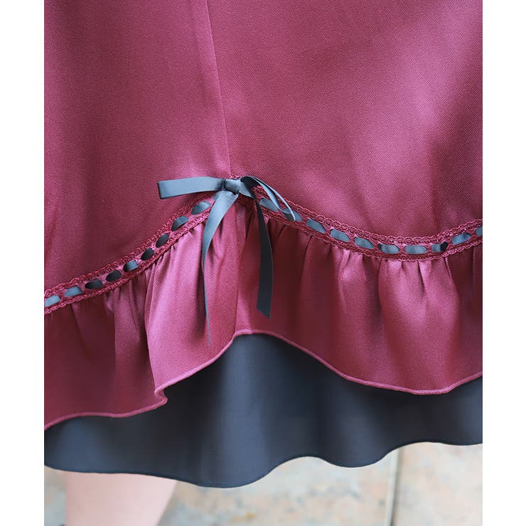 ハシゴレース×リボン配色スカート | axes femme | 詳細画像7 