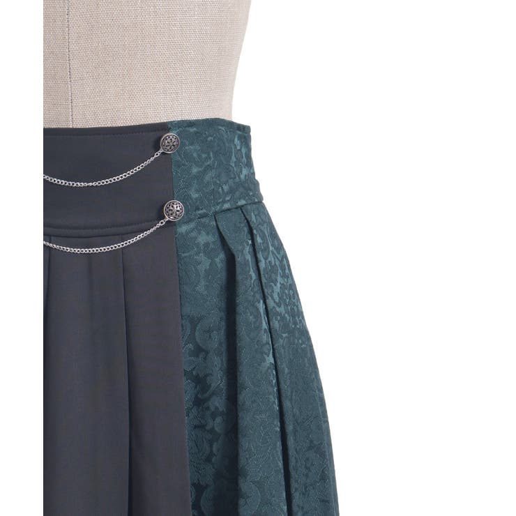 チェーン付ジャガード切替スカート | axes femme | 詳細画像19 