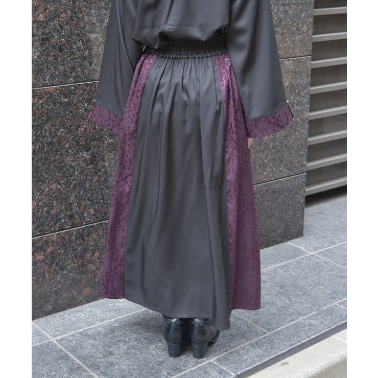 チェーン付ジャガード切替スカート | axes femme | 詳細画像3 