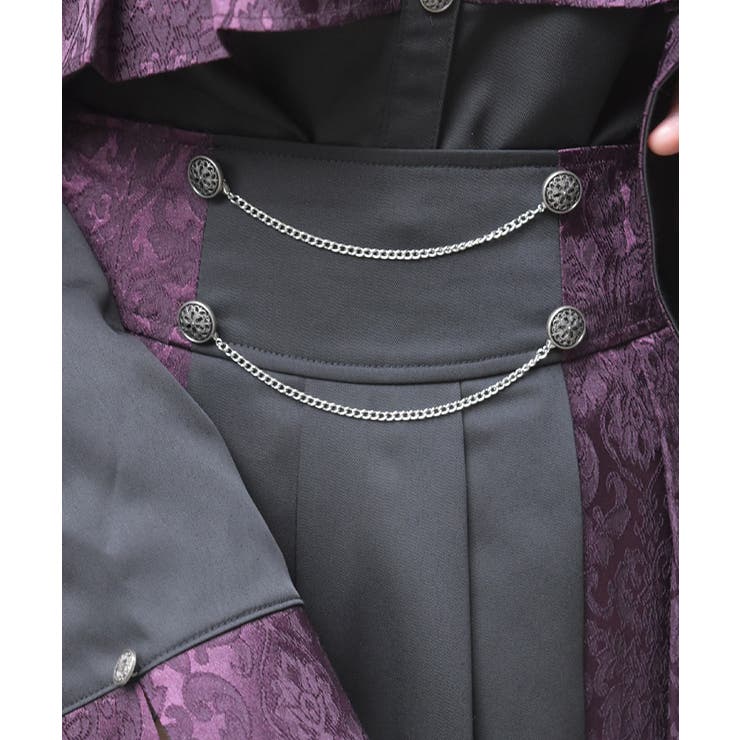 チェーン付ジャガード切替スカート | axes femme | 詳細画像4 