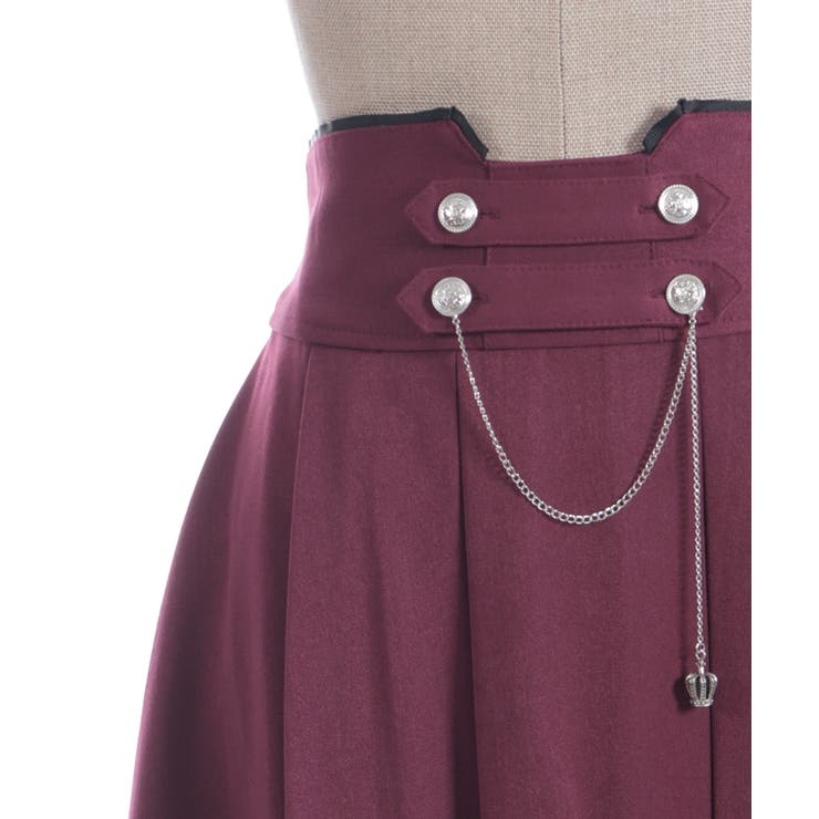 チェーン付き配色使いスカート | axes femme | 詳細画像15 