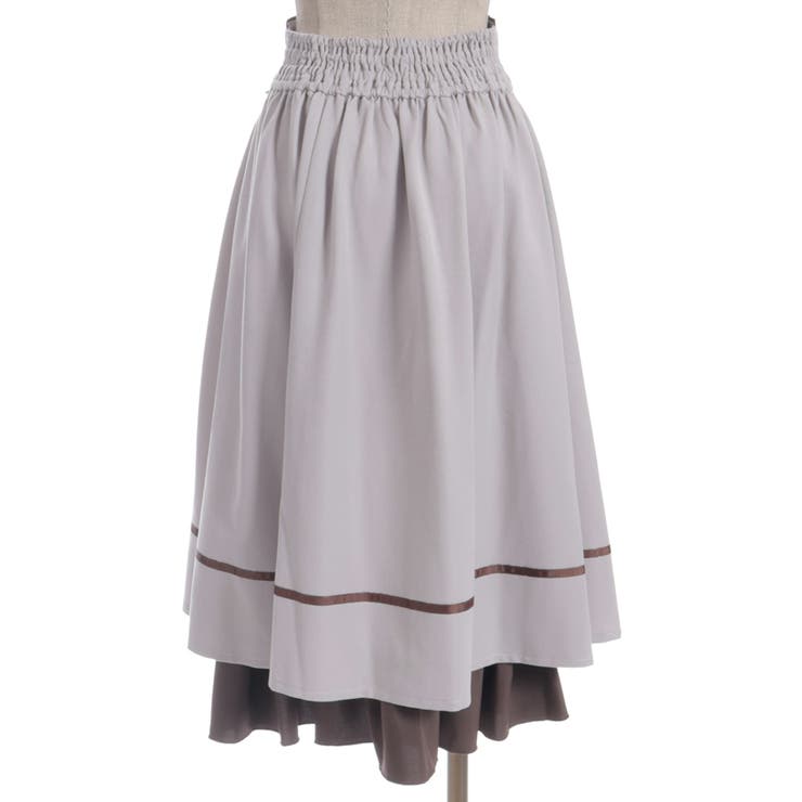 チェーン付き配色使いスカート | axes femme | 詳細画像18 