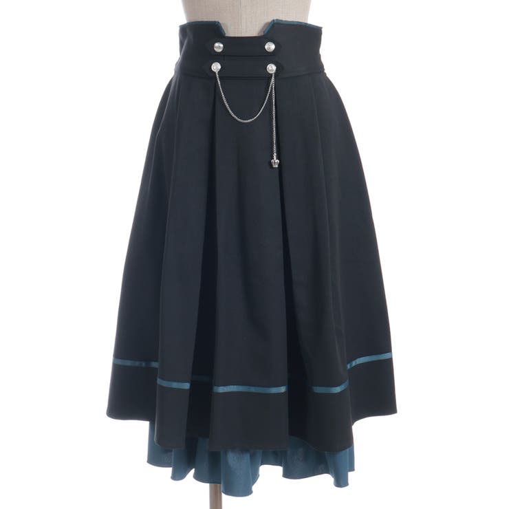 チェーン付き配色使いスカート | axes femme | 詳細画像22 