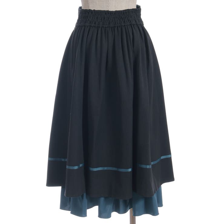 チェーン付き配色使いスカート | axes femme | 詳細画像24 