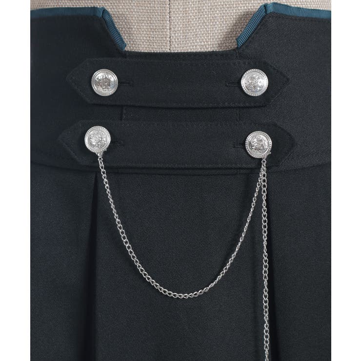 チェーン付き配色使いスカート | axes femme | 詳細画像27 