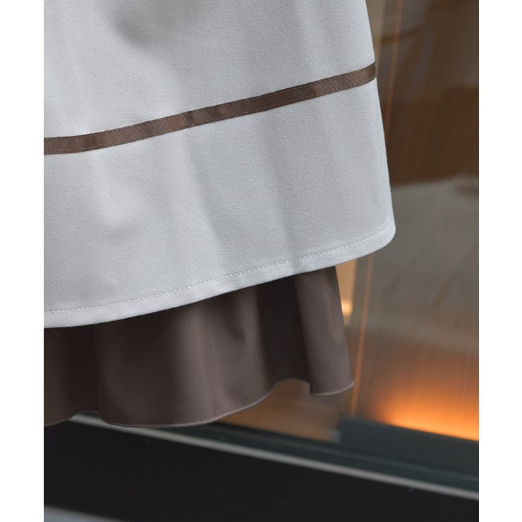 チェーン付き配色使いスカート | axes femme | 詳細画像9 