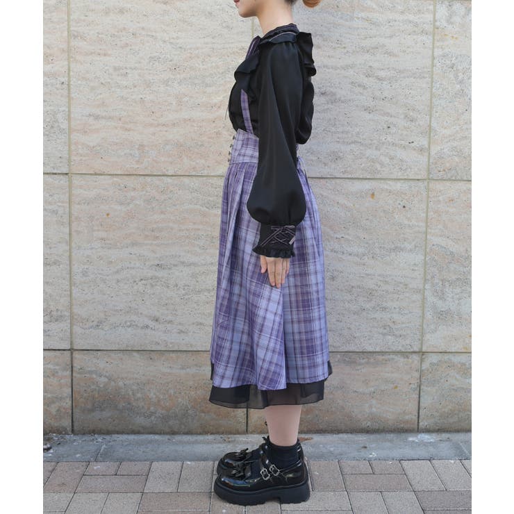 サス付レースアップスカート | axes femme | 詳細画像2 