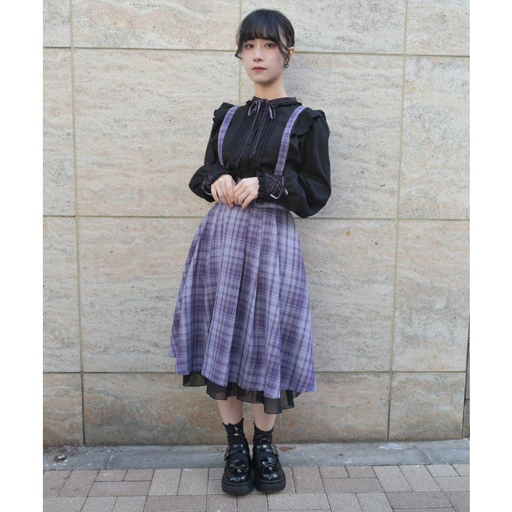 サス付レースアップスカート | axes femme | 詳細画像9 