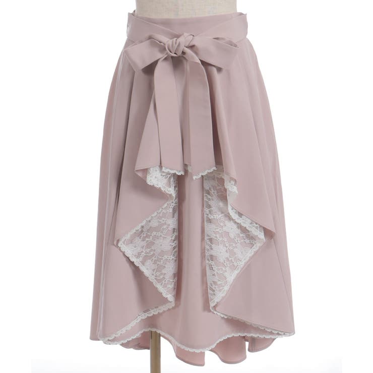 ピンク | レース×フリルスカート | axes femme