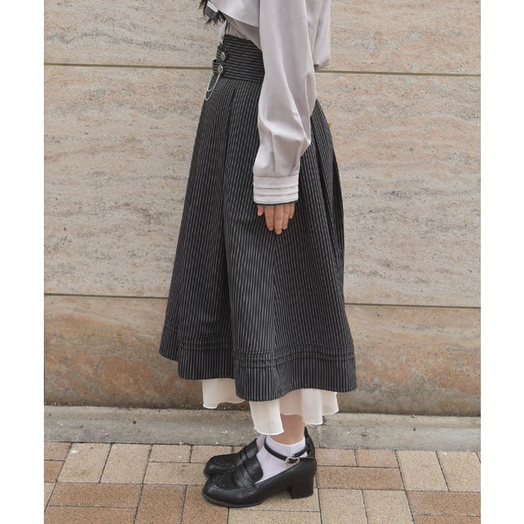 チェーン付ダブルボタンスカート | axes femme | 詳細画像2 