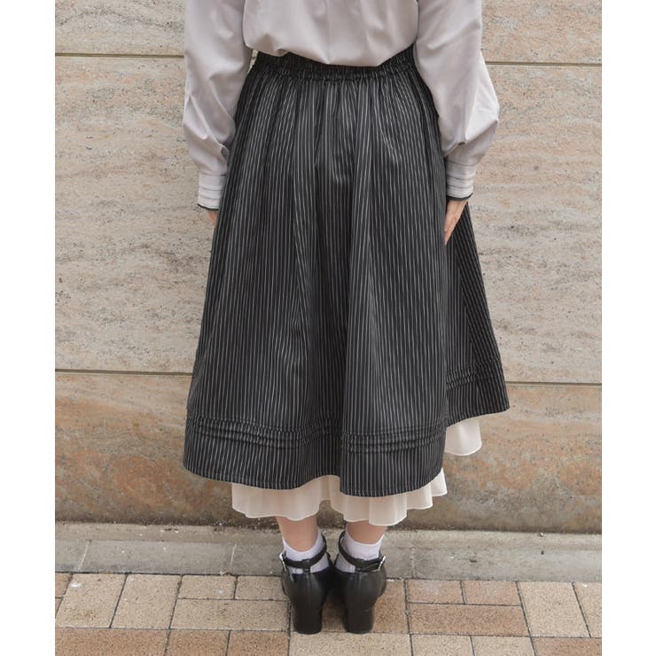 チェーン付ダブルボタンスカート | axes femme | 詳細画像3 