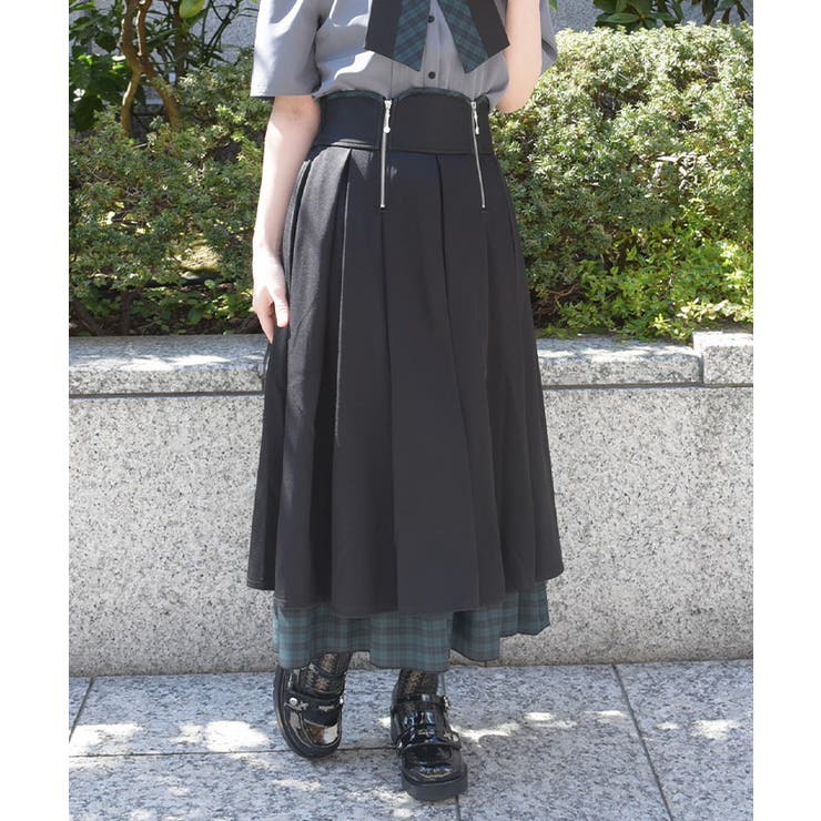 黒 | カトラリージップスカート | axes femme