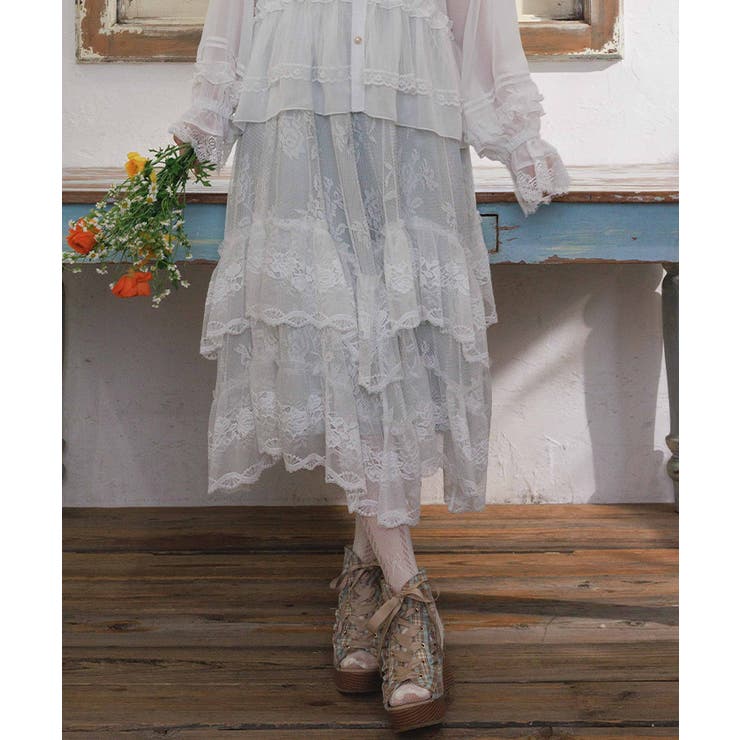 ミント | レースフリルスカート | axes femme