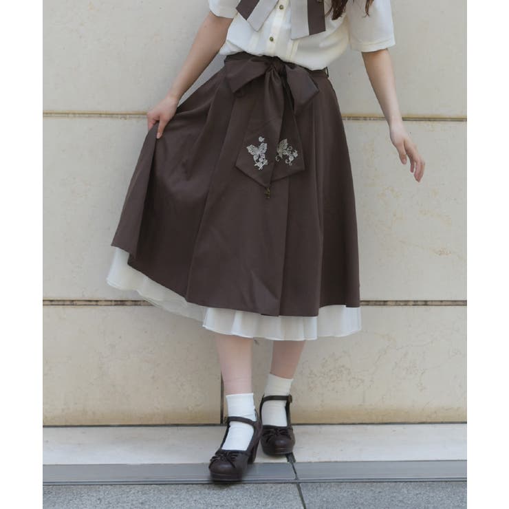 茶 | 鍵×錠前モチーフＳＫ | axes femme