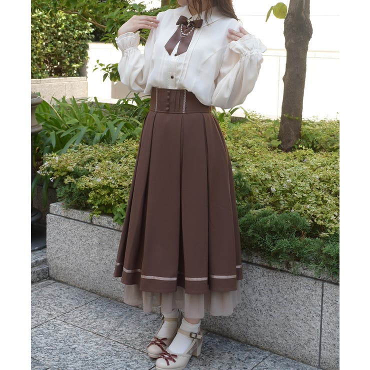 フリルサス付スカート | axes femme | 詳細画像8 
