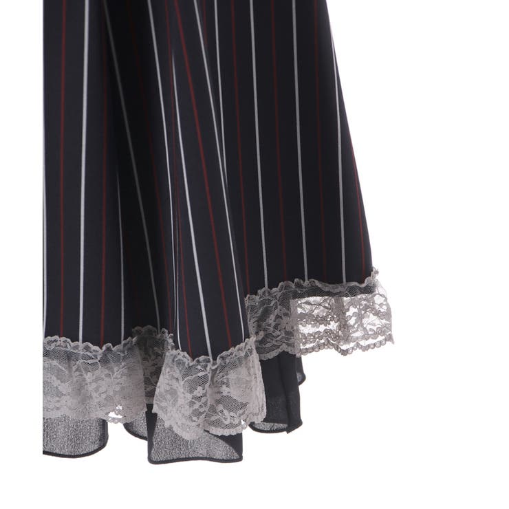ストライプハイウエストSK[品番：IGAW0003607]｜axes femme