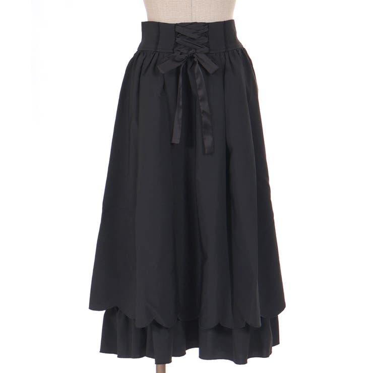 裾スカラップスカート[品番：IGAW0005355]｜axes femme