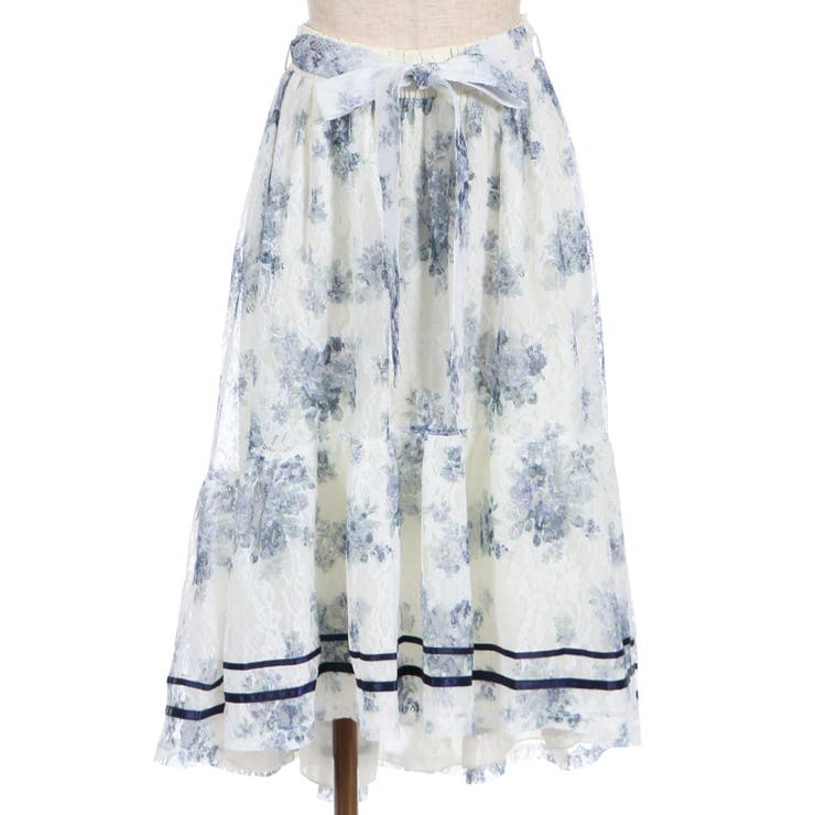 フラワーレーススカート[品番：IGAW0002090]｜axes femme（アクシーズ