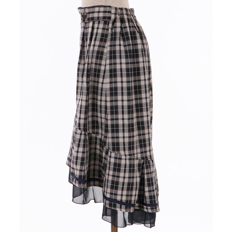 チェックフィッシュテールスカート | axes femme | 詳細画像21 