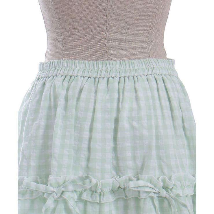 ギンガムティアードスカート | axes femme | 詳細画像17 