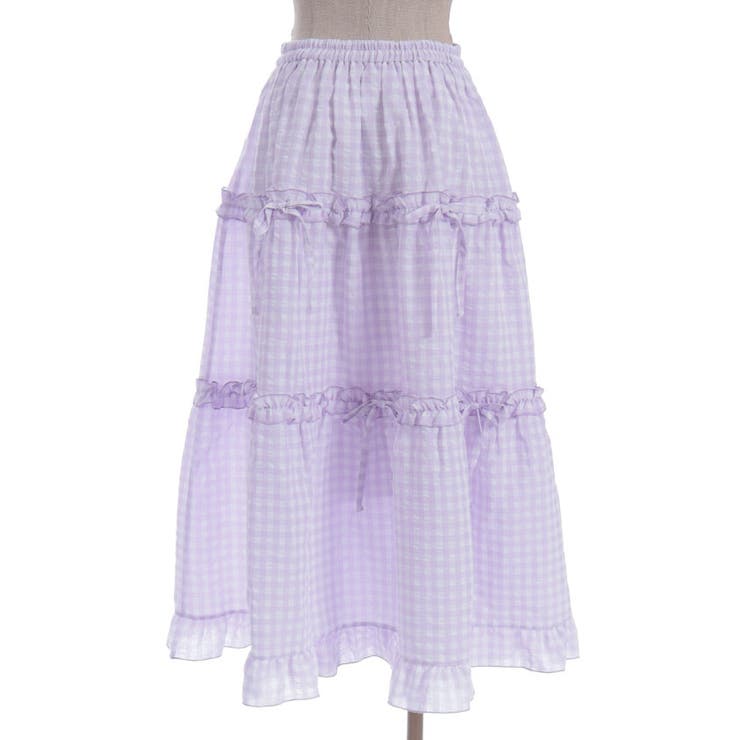 ギンガムティアードスカート | axes femme | 詳細画像20 