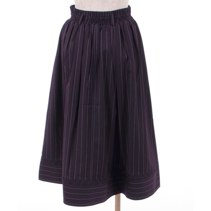 レジメンタルストライプ柄SK[品番：IGAW0002533]｜axes femme