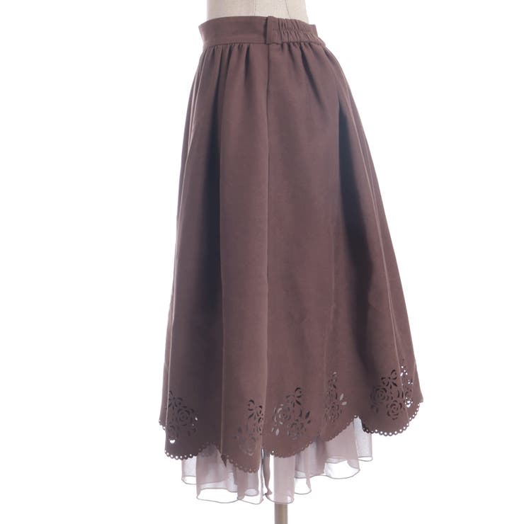 スカラップ×カットワークスカート | axes femme | 詳細画像6 