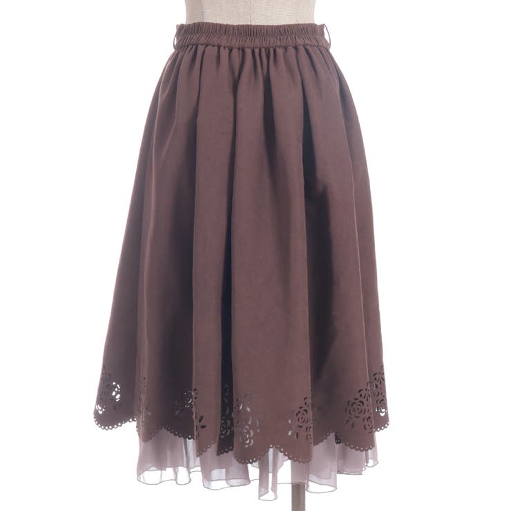 スカラップ×カットワークスカート | axes femme | 詳細画像7 